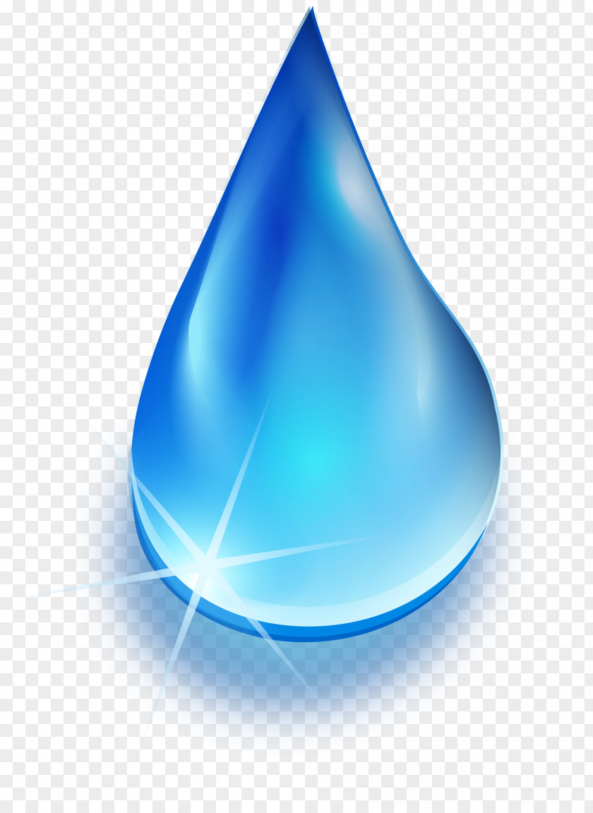 Small Fresh Blue Drops Water Drop Light PNG