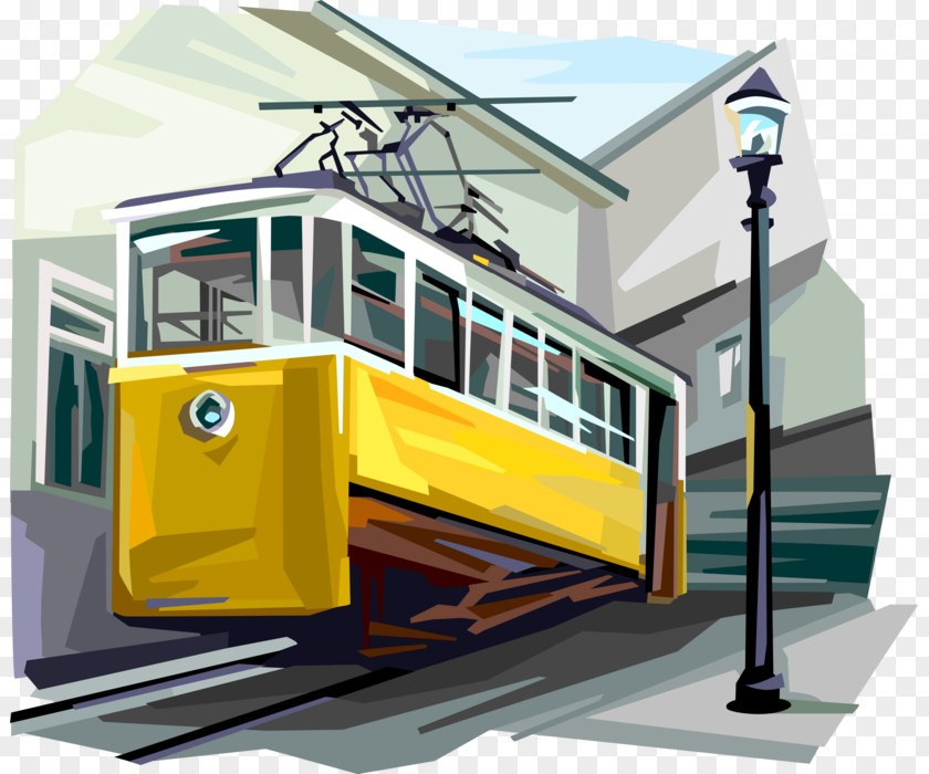 Art Portugal Tram Trolley Vector Graphics Clip Illustration Image PNG