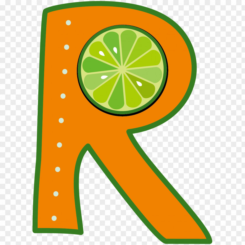 Cartoon Creative Fruit R Letter PNG