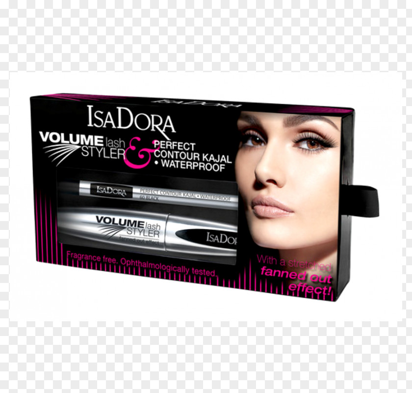 Kajal Eyelash Hair Coloring Mascara IsaDora Cosmetics Kohl PNG