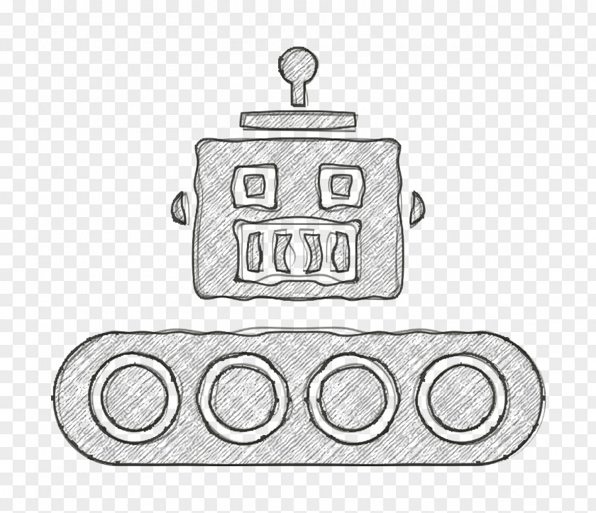 Robots Icon Production Conveyor PNG