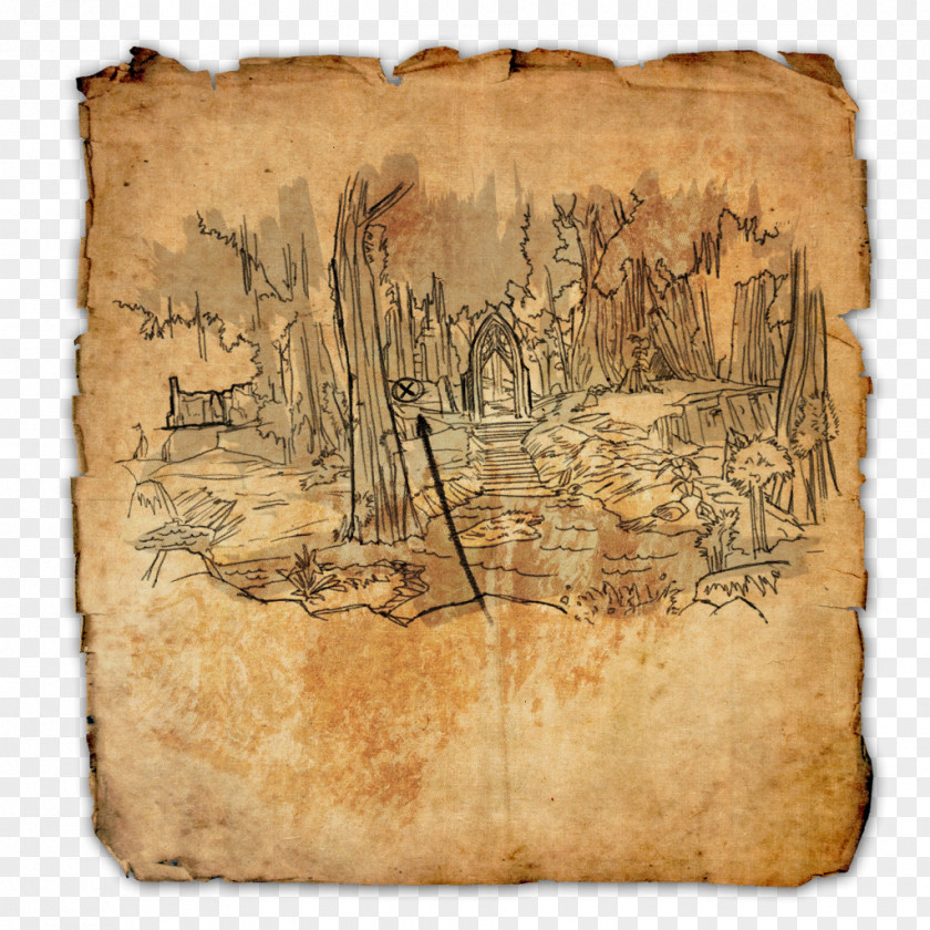 Treasure The Elder Scrolls Online Map Buried PNG
