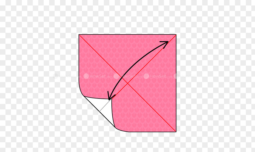 Line Angle Origami Pink M Pattern PNG