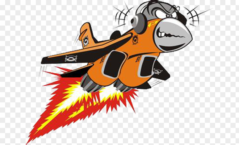 Space Ship Airplane Jet Aircraft Fighter Cartoon PNG