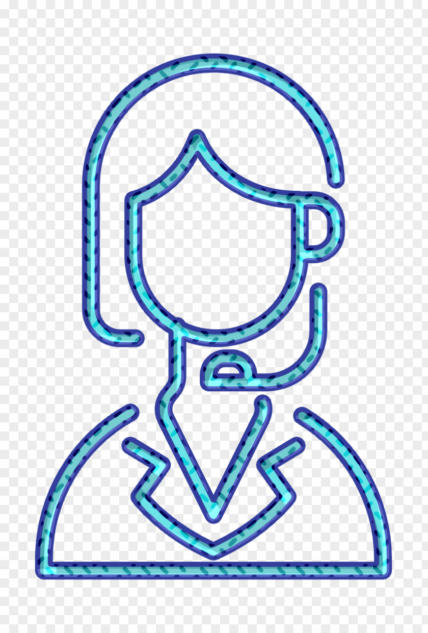Symbol Line Art Assistant Icon Call Center PNG