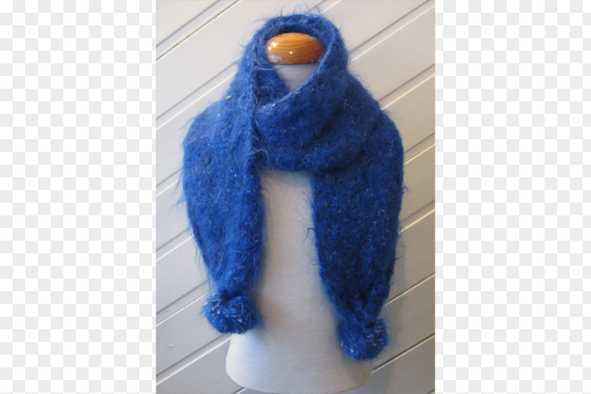 Blue Scarf Cobalt Wool PNG