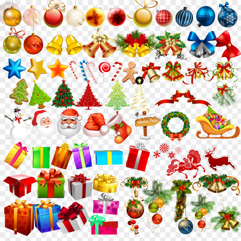 Creative Christmas Tree Santa Claus Gift PNG