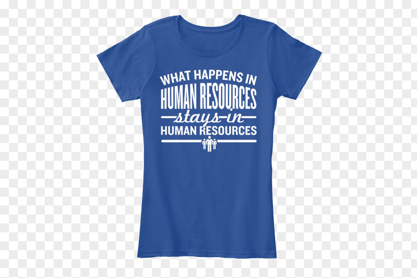 Human Resources Jokes T-shirt Hoodie Blue Sleeve PNG