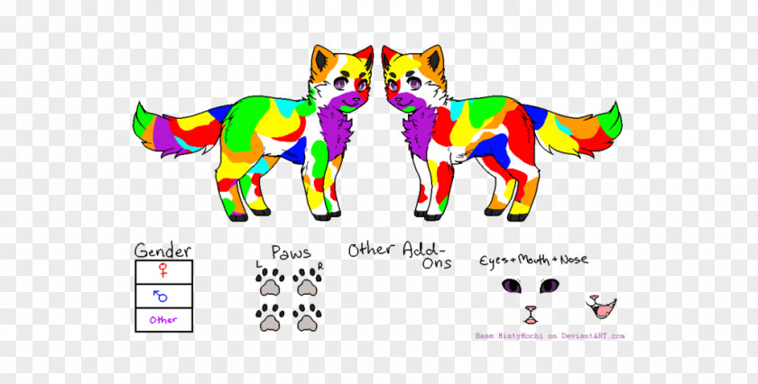 Rainbow Cat Logo Brand Font PNG
