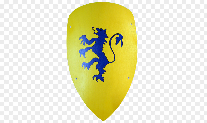 Shield Yellow Knight Wood Blue PNG