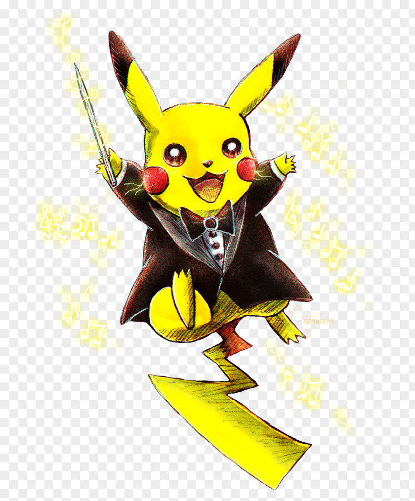 Pikachu Pokémon: Symphonic Evolutions Orchestra Conductor PNG