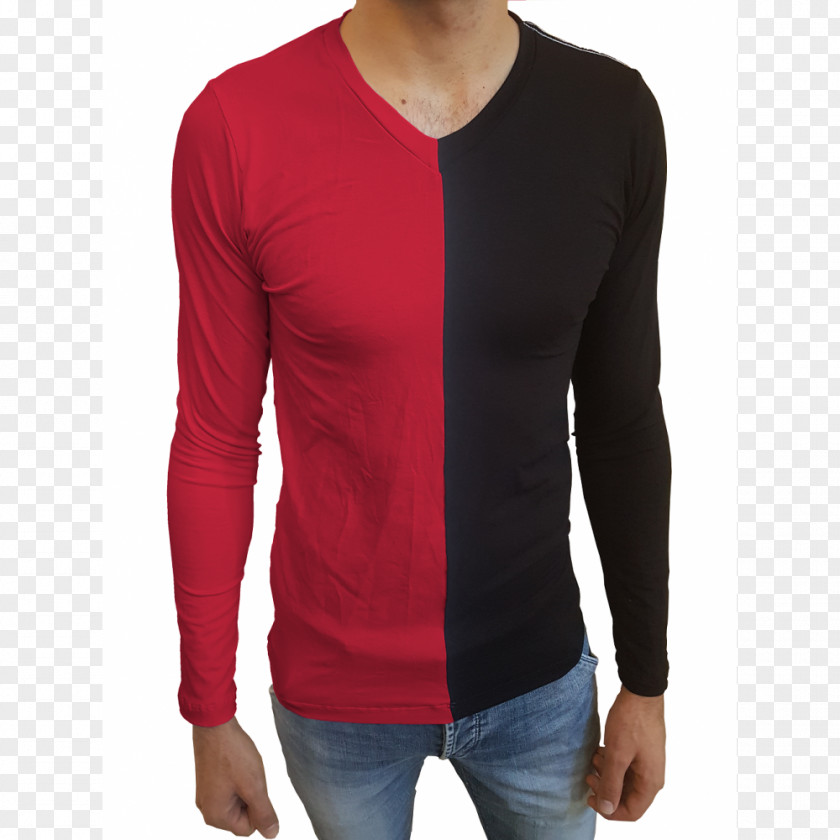 T-shirt Vermelho Escuro Sleeve Maroon PNG