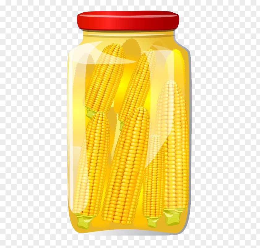 A Can Of Corn On The Cob Drawing Clip Art PNG
