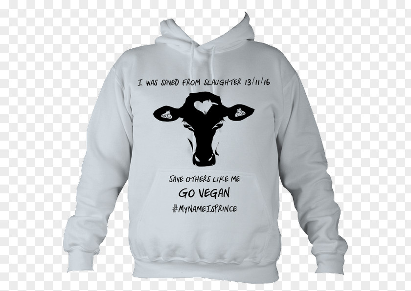 Black And White Cow Print Sweatshirt Hoodie T-shirt Clothing Pocket Sweater PNG