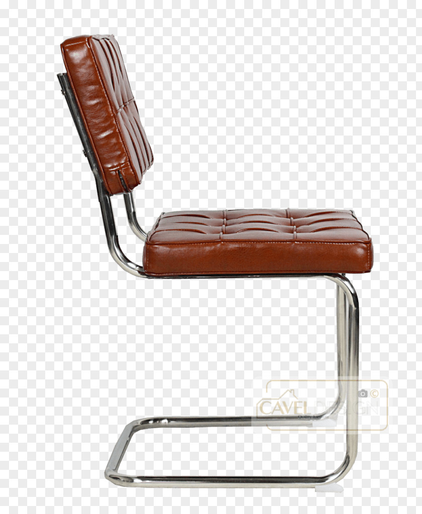 Chair Bauhaus Industrial Design Cognac PNG