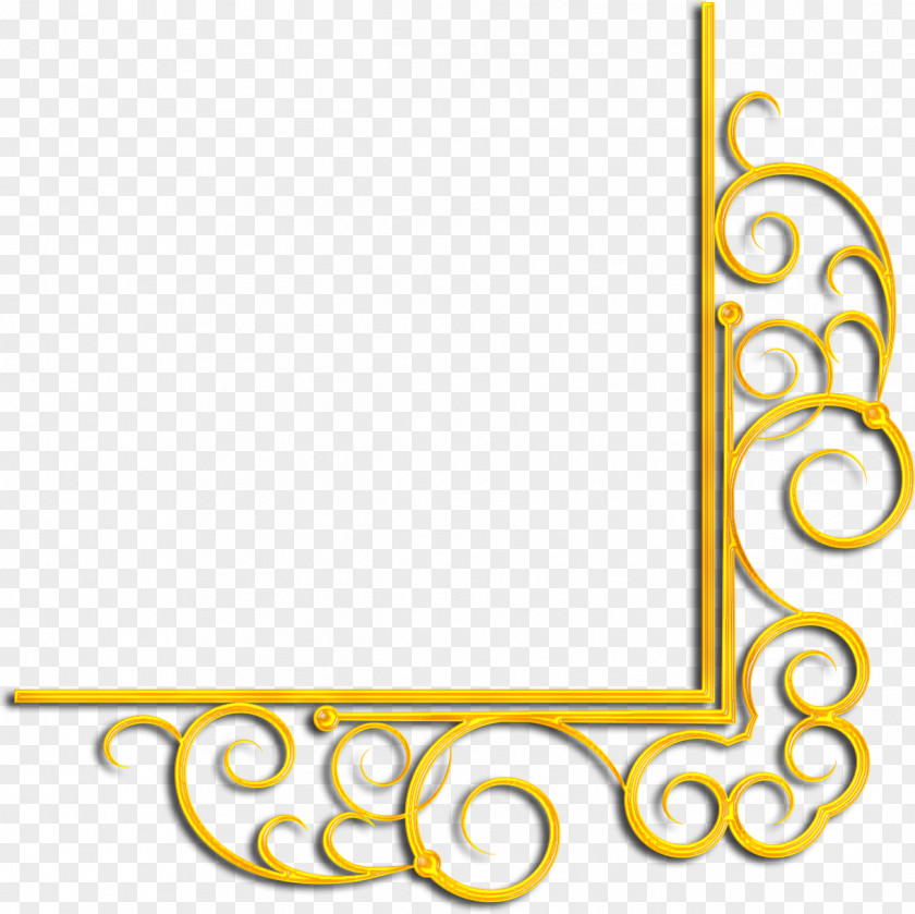 Gold Corner Raster Graphics Rectangle Clip Art PNG