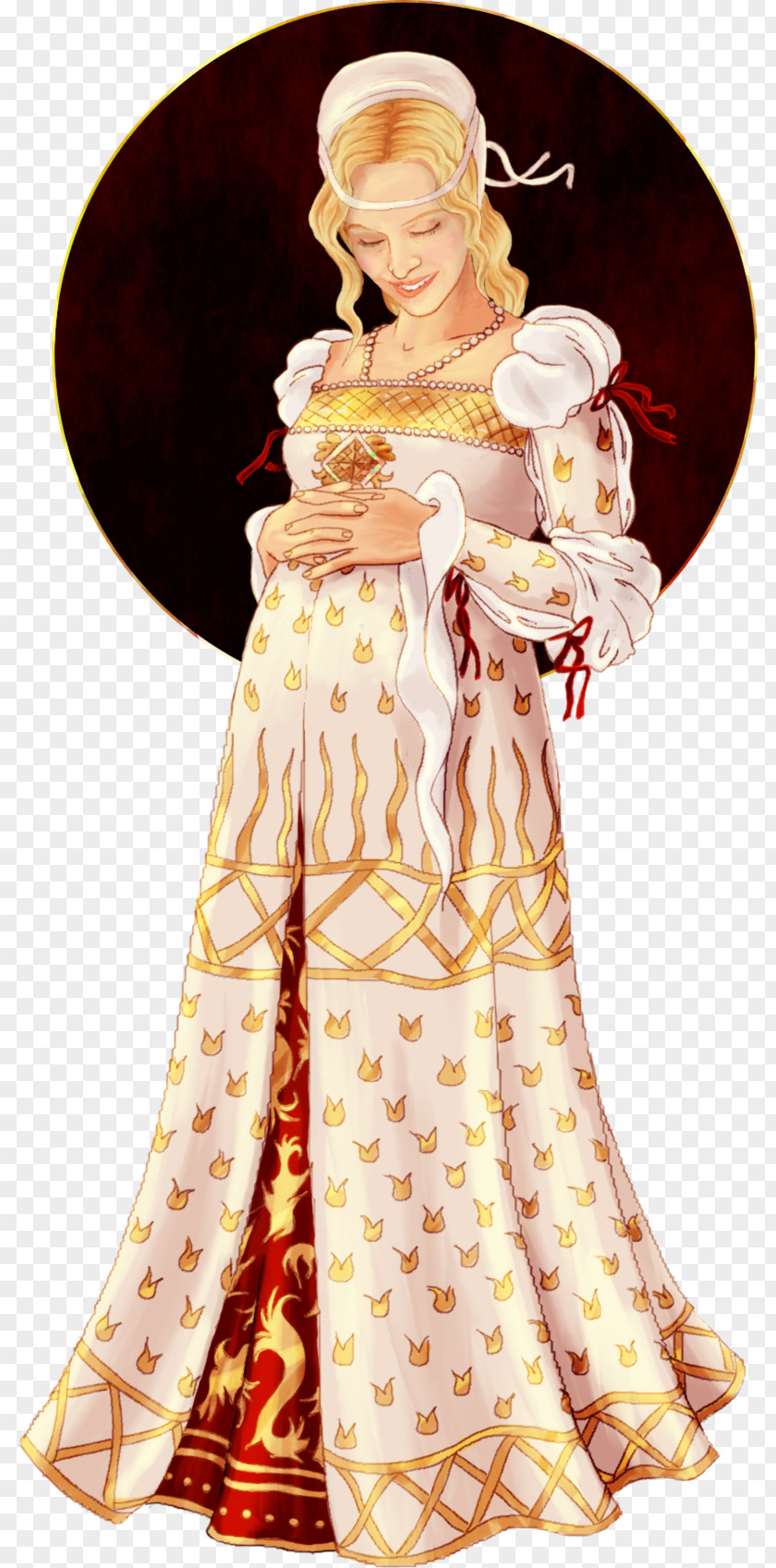 Renaissance Art Costume Design Gown PNG