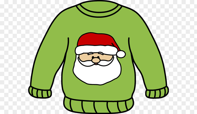 Santa Clothes Cliparts Hoodie Sweater White Christmas Jumper Clip Art PNG
