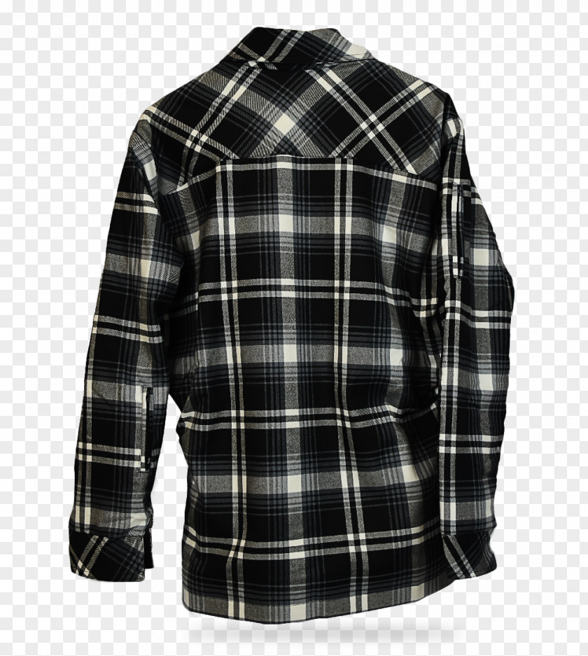 Button Sleeve Tartan Outerwear Jacket PNG