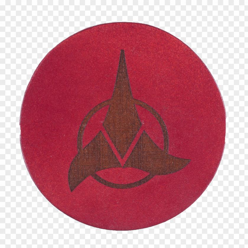 Klingon Symbol Maroon PNG