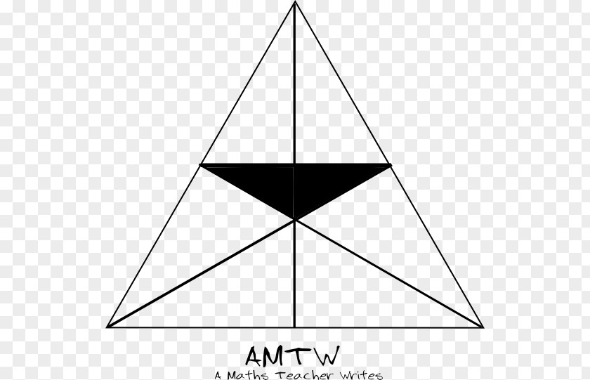 Triangle Fraction One Half Point Area PNG