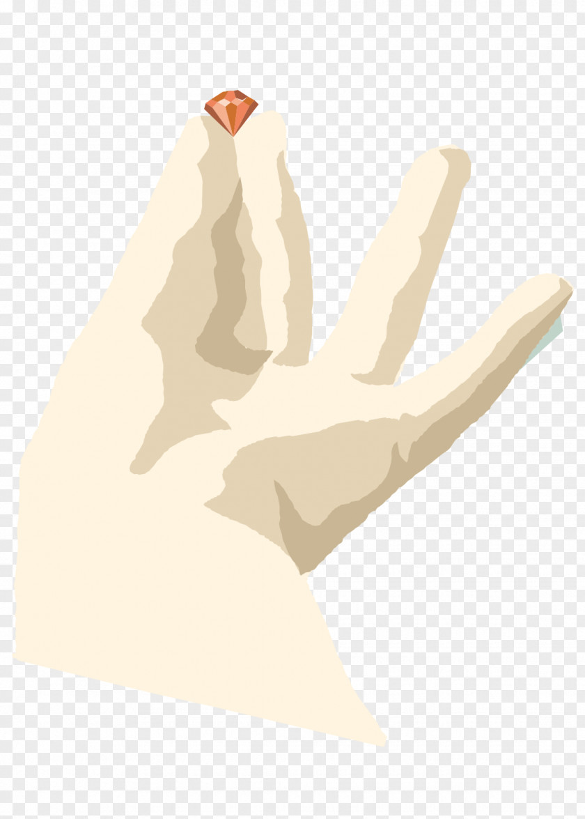 A Ruby Hand With Euclidean Vector Jewellery Gemstone PNG