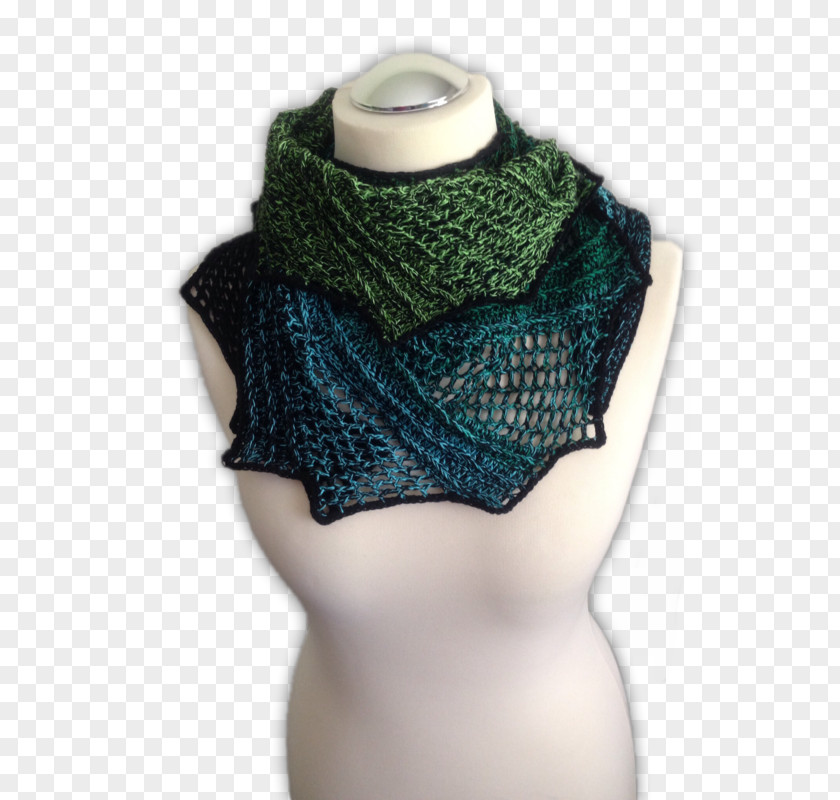 Crazy Pattern Crochet Scarf Myboshi GmbH Wool PNG