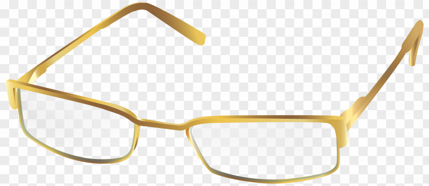 Gold Glasses Transparent Clip Art Image Sunglasses PNG
