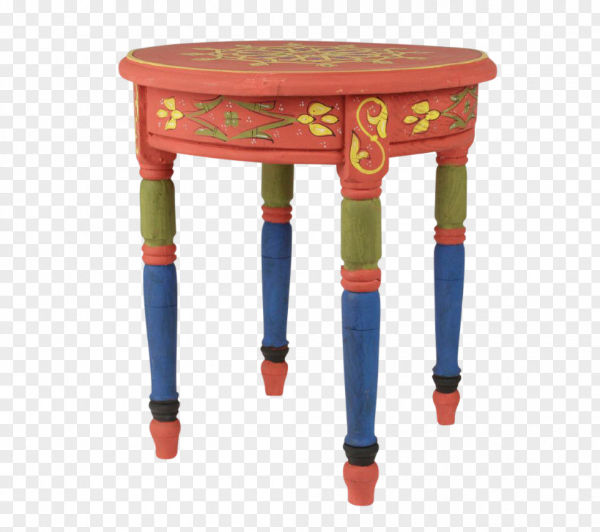 Hand Painted Desk Bedside Tables Furniture Coffee Chair PNG