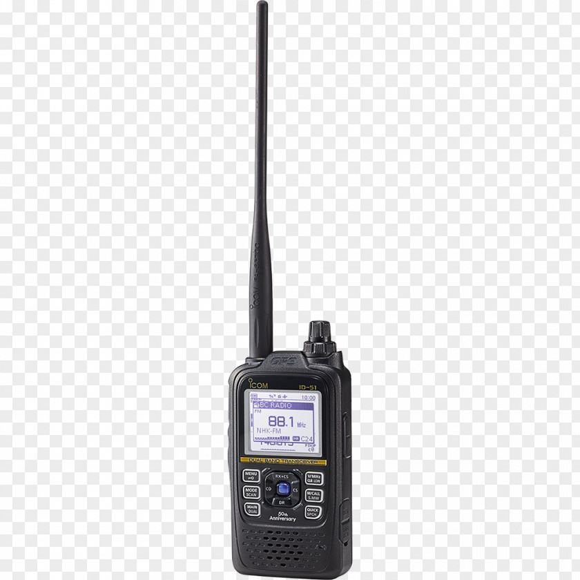 Icom D-STAR Walkie-talkie Transceiver Incorporated Two-way Radio PNG