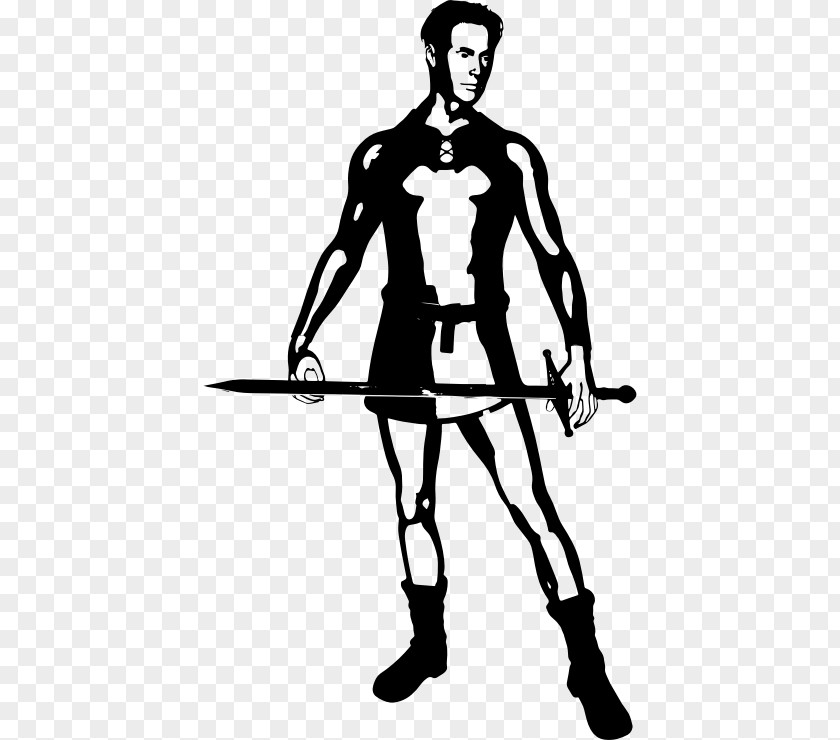 Knight Silhouette Middle Ages Crusades Clip Art PNG