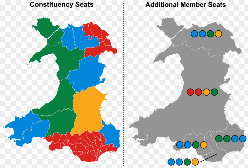 Map National Assembly For Wales Election, 2016 Welsh Local Elections, 2017 2021 2003 PNG