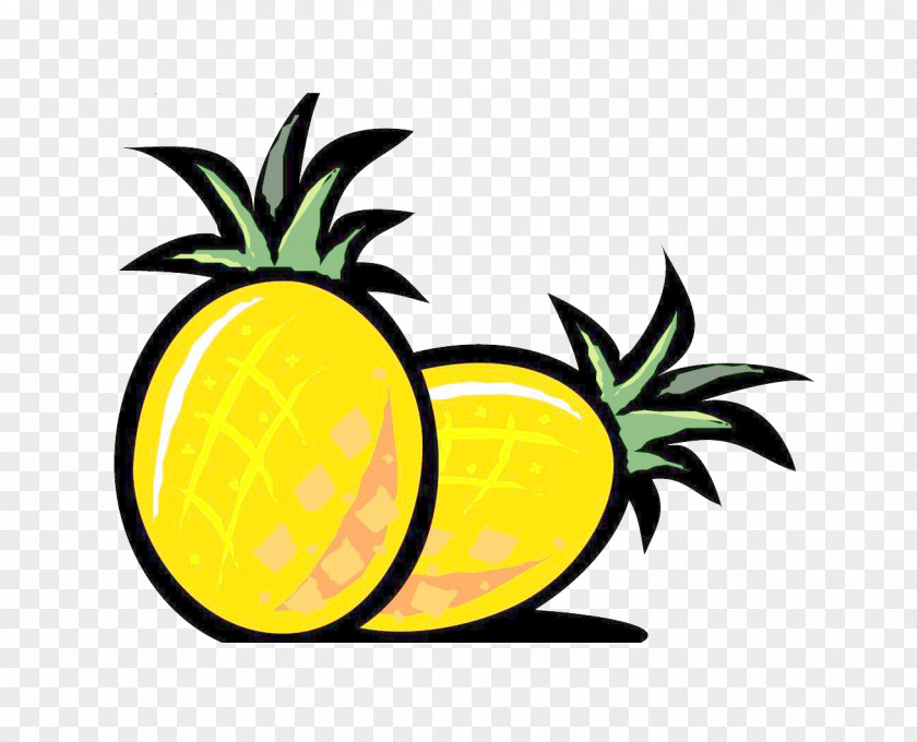 Pineapple Cartoon PNG