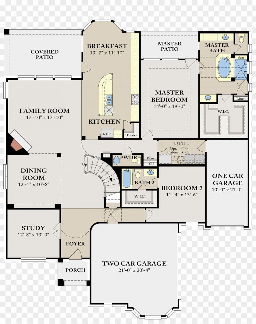 Bindweed Floor Plan Bedroom PNG