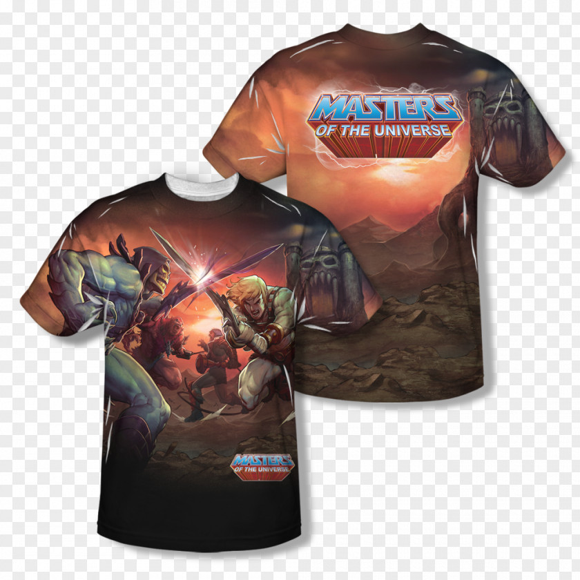 T-shirt Skeletor He-Man Battle Cat Masters Of The Universe PNG