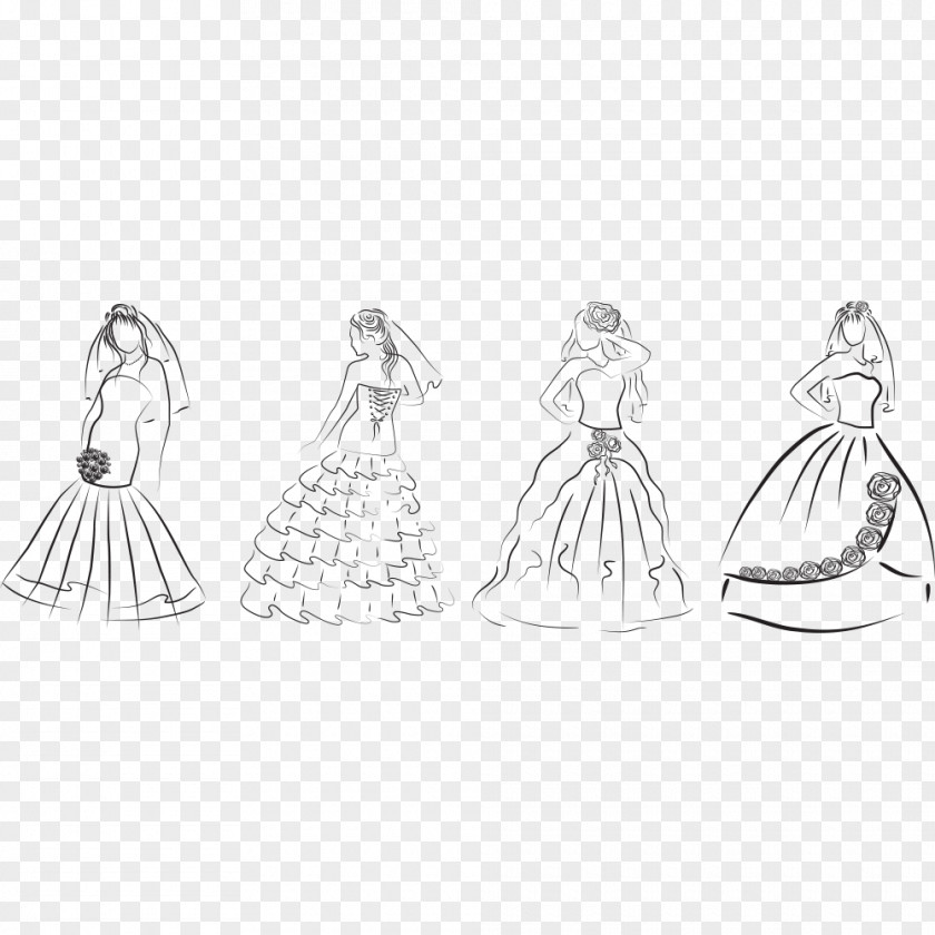Wedding Dress Clothing Designer PNG