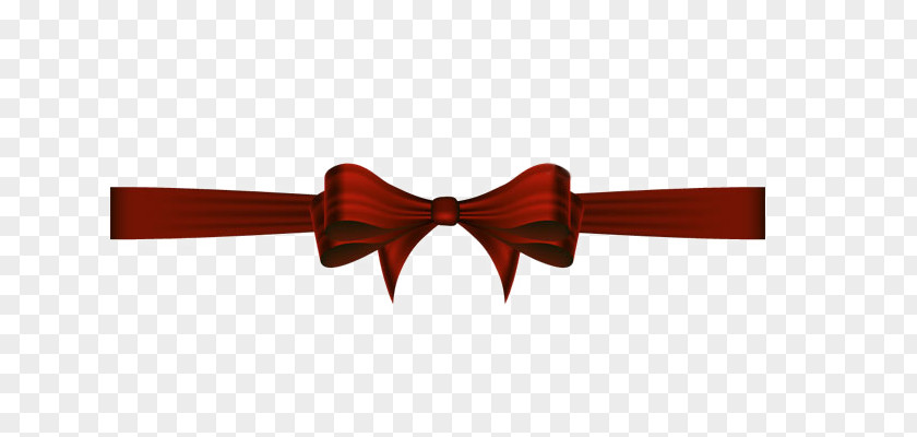 Dark Red Bow Tie Ribbon Font PNG