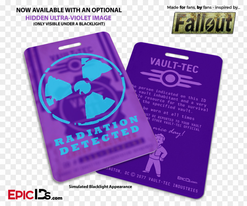 Id Card Mock Up Fallout Shelter 3 Wasteland The Vault PNG
