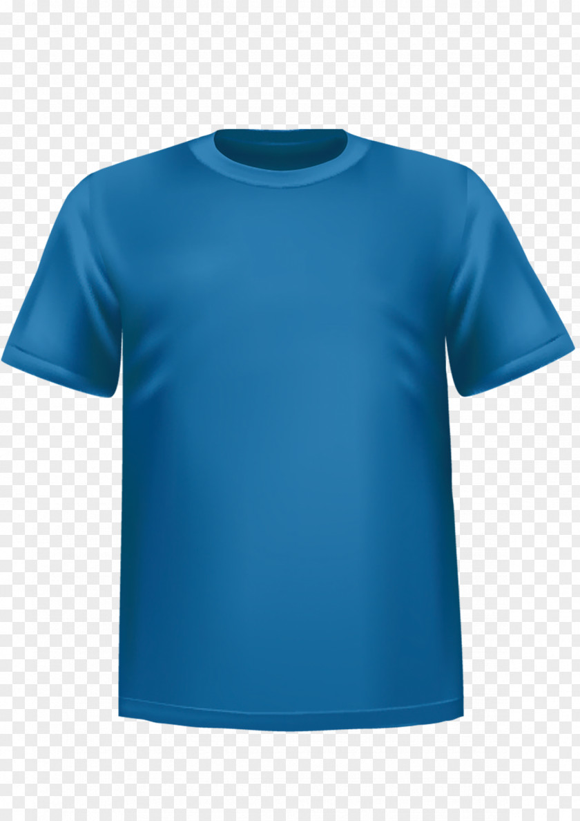 Blue T-shirt Design Polo Shirt Clothing Crew Neck PNG