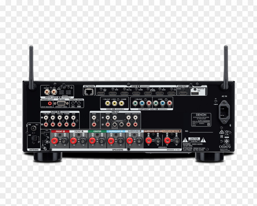 Jackjack AV Receiver Denon Surround Sound Radio Dolby Atmos PNG