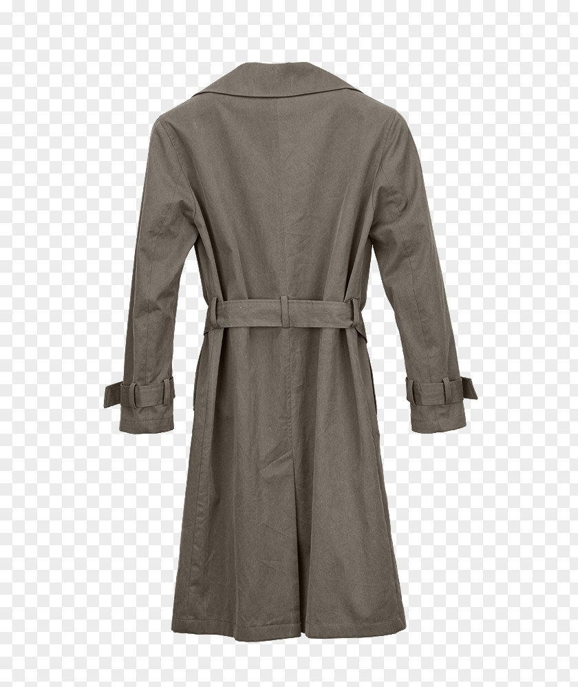 Trench Coat Khaki Overcoat PNG