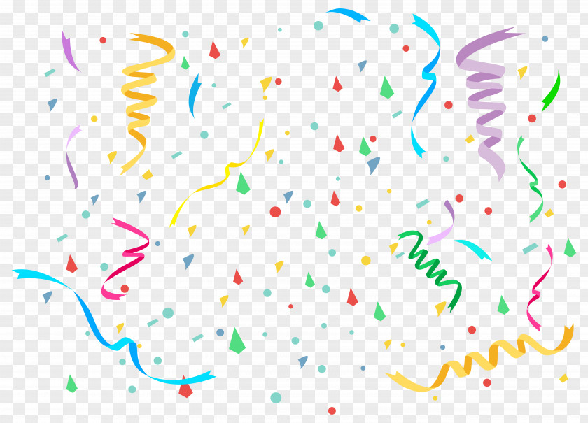Confetti Picture Birthday Cake Clip Art PNG