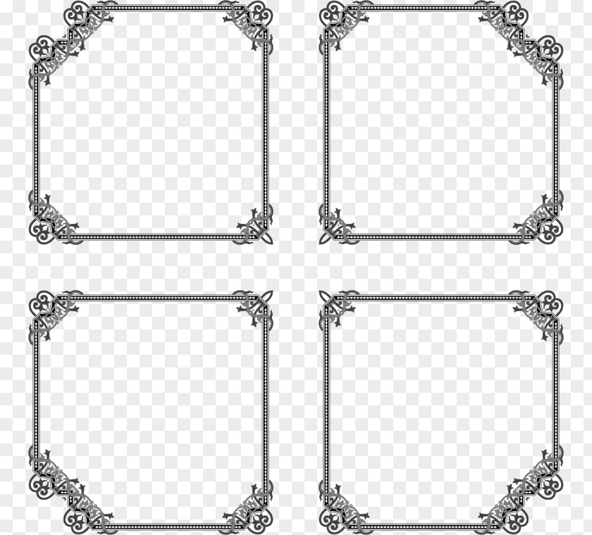 Flourish Frame Clip Art PNG