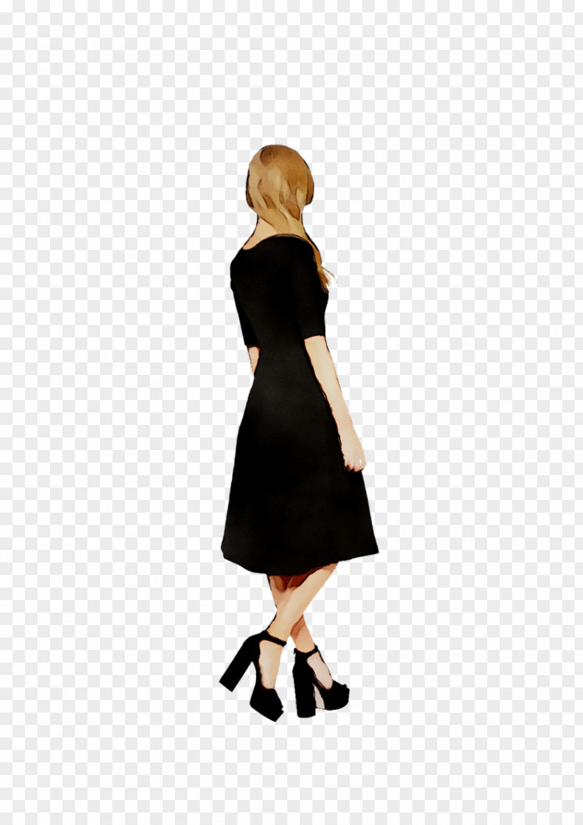 Little Black Dress Shoulder Sleeve Skirt PNG