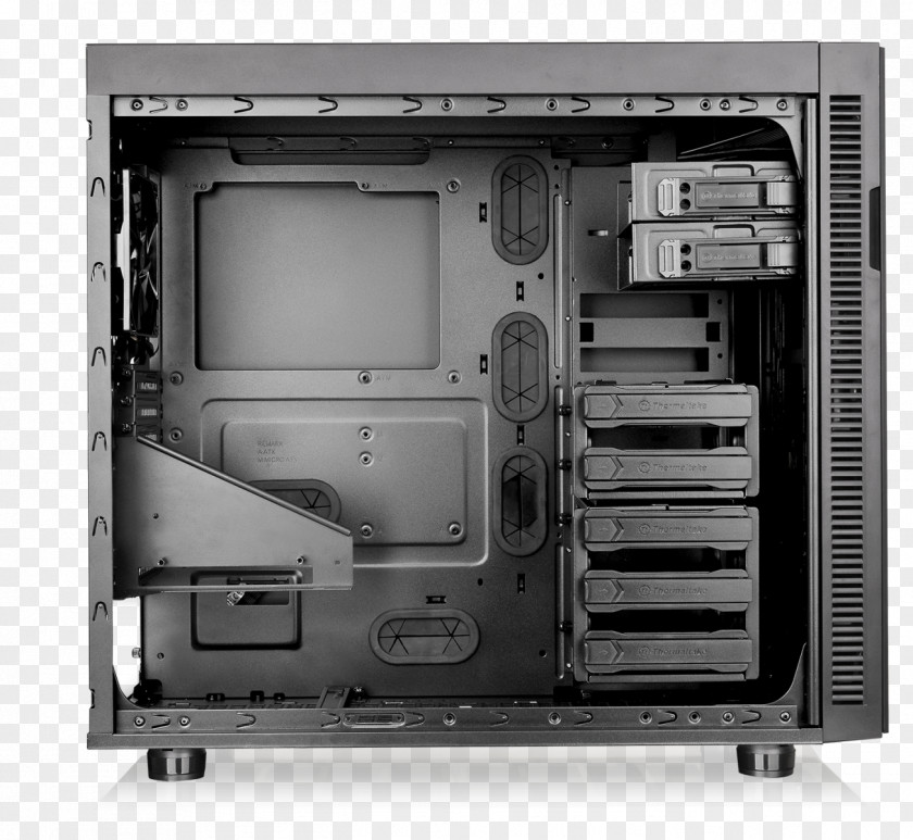 Glass Computer Cases & Housings Suppressor F51 Window E-ATX Mid-Tower Chassis CA-1E1-00M1WN-00 Toughened Thermaltake Core V51 PNG