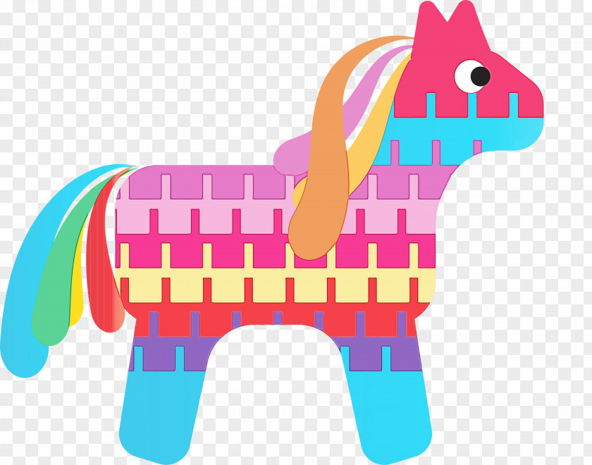Horse Character Pink M Pattern Meter PNG