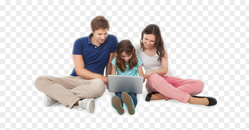 Sitting Couple Internet Security Laptop Family Computer PNG