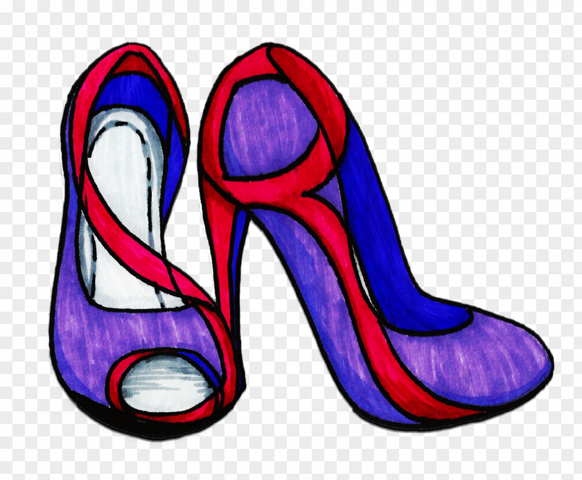 Design High-heeled Shoe Walking Clip Art PNG