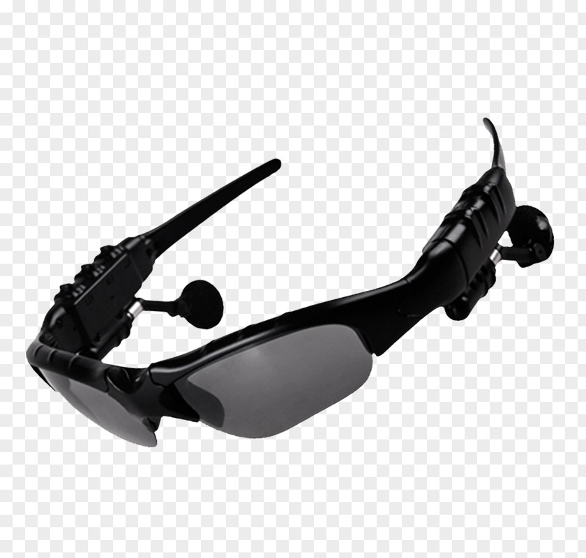Real Black Sunglasses Products Bluetooth Headphones Mobile Phone Headset Handsfree PNG