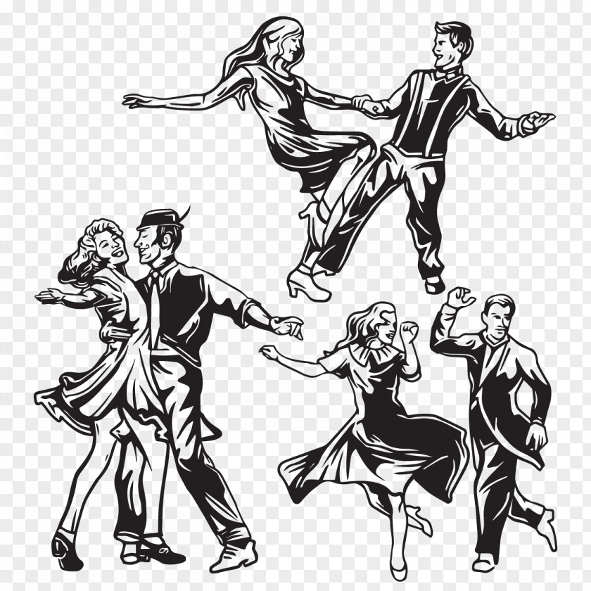Silhouette Tap Dance Drawing PNG